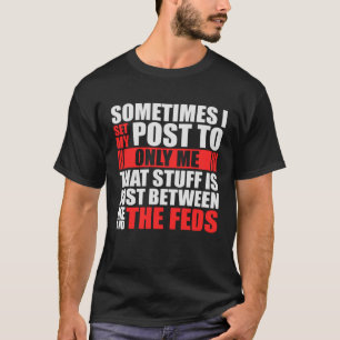 T-shirt Le Feed Social Media Post s'est fixé à moi seul