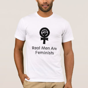 T-shirt le féminisme, de vrais hommes sont des féministe