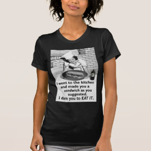 T-shirt Le féministe drôle me font un sandwich