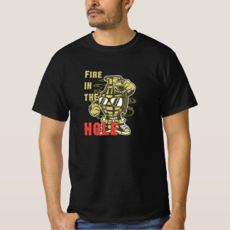 T-shirt Le feu dans le trou