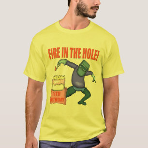 T-shirt Le feu dans les soixante-quinzième cadeaux