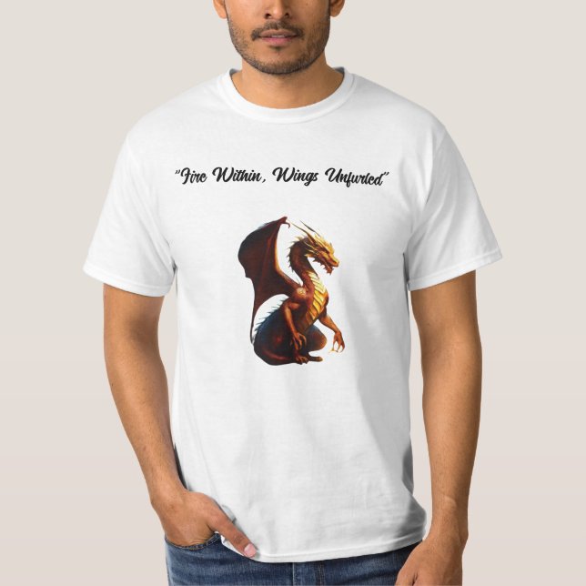 T-shirt "Le Feu du Dragon : Libérez votre Esprit" (Devant)