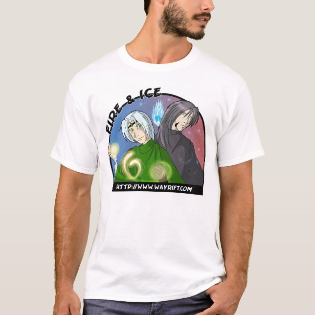 T-shirt Le feu et glace (Devant)