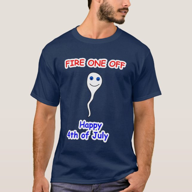T-shirt Le FEU UN, HEUREUX 4 juillet (Devant)