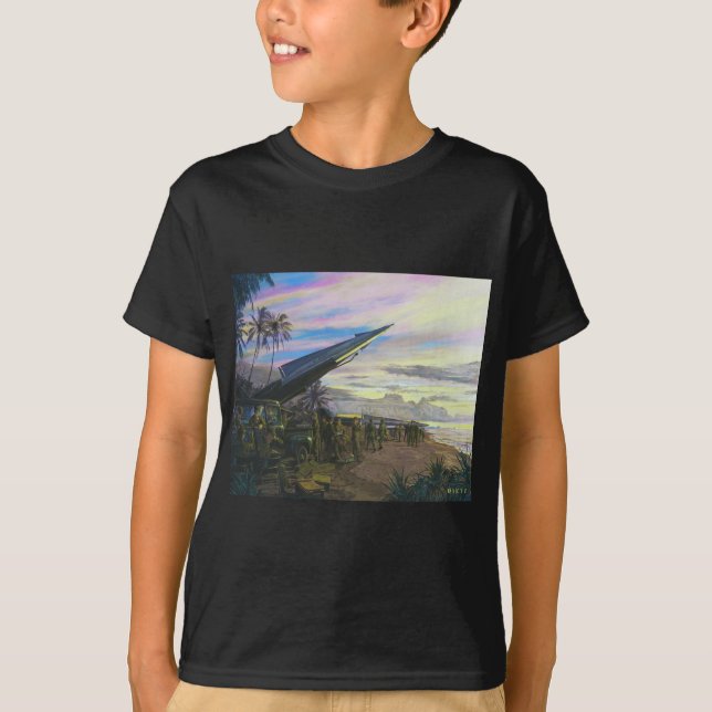 T-shirt Le feu vivant chez Kahuku par JIM Dietz (Devant)