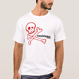 T-shirt Le fightwear de résistance désosse le blanc