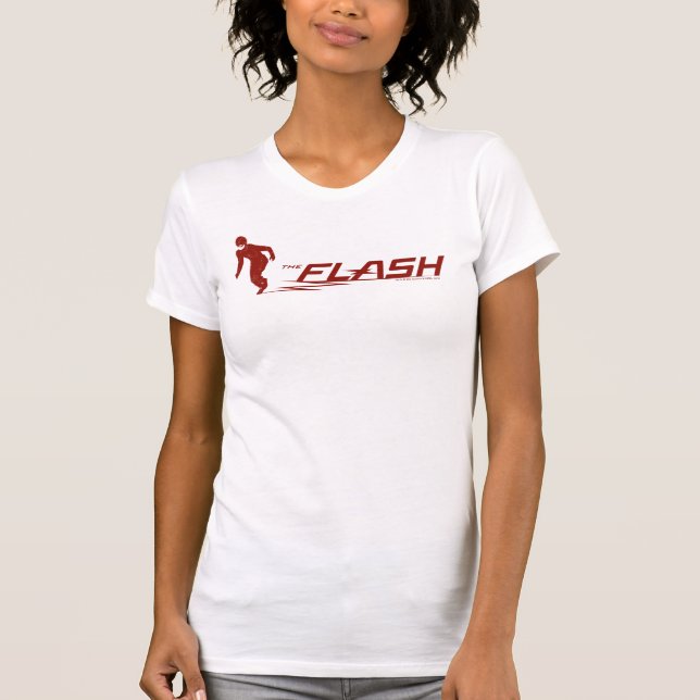 T-shirt Le Flash | Logo du nom du super héros (Devant)