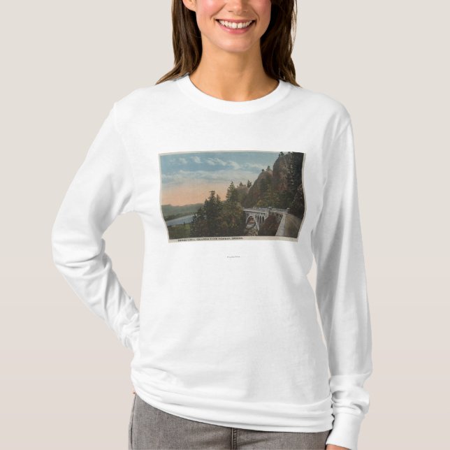 T-shirt Le fleuve Columbia, Orégon (Devant)