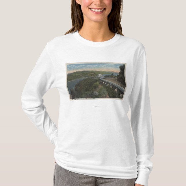 T-shirt Le fleuve Columbia, Orégon - Chambre de vue (Devant)
