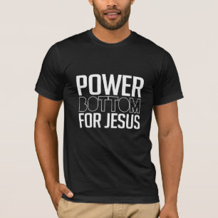 T-shirt Le fond de puissance pour Jésus