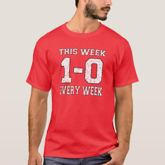 T-shirt Le football 1-0 de New Jersey chaque semaine
