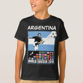 T-shirt Le football 2010 du monde de l'Argentine