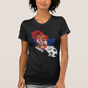T-shirt Le football affligé de la Serbie