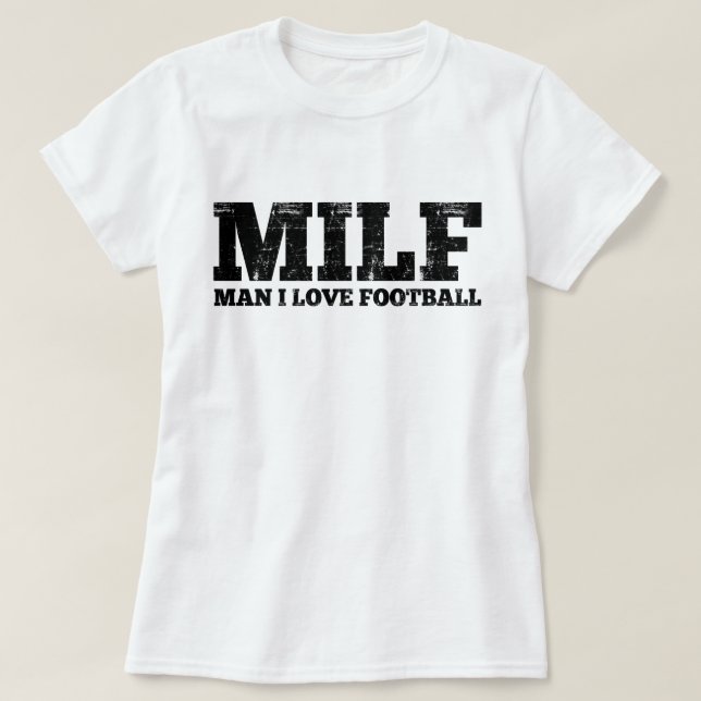 T-shirt Le football d'amour de l'homme I (Design devant)