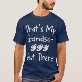 T-shirt Le football de grand-mère, mon petit-fils là-bas