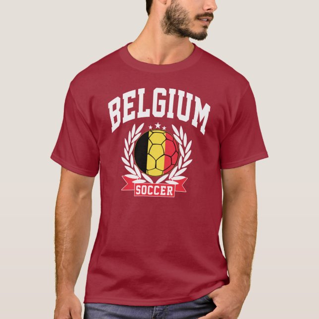T-shirt Le football de la Belgique (Devant)