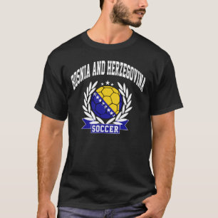 T-shirt Le football de la Bosnie-Herzégovine