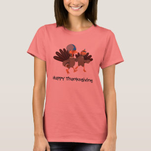 T-shirt Le football de la Turquie de thanksgiving de temps