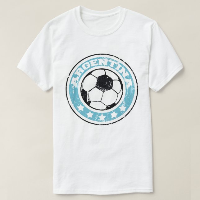 T-shirt Le football de l'Argentine (Design devant)