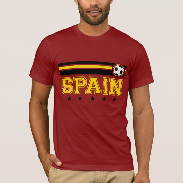 T-shirt Le football de l'Espagne (Devant)