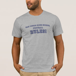 T-shirt Le football de lycée de San Dimas ordonne la piè