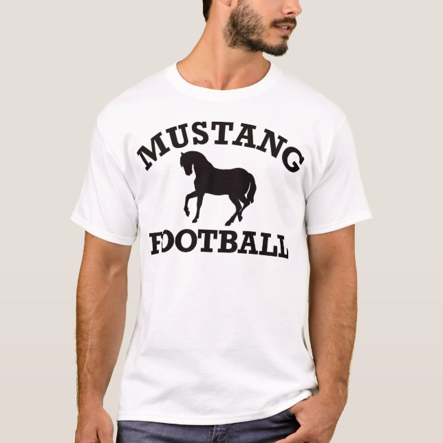 T-shirt Le football de mustang (Devant)