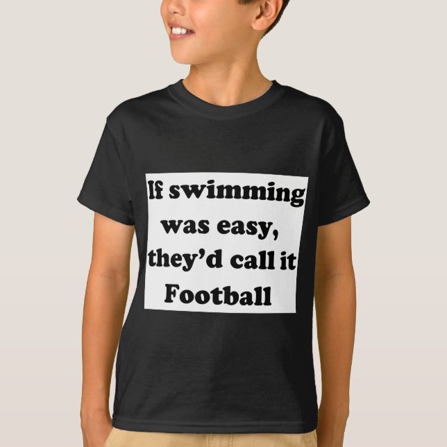 T-shirt Le football de natation (Devant)