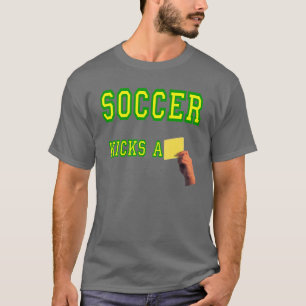 T-shirt Le football donne un coup de pied une carte jaune
