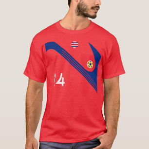 T-shirt Le football du Costa Rica d'équipe