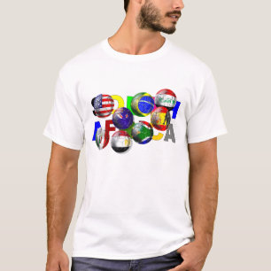 T-shirt Le football du football de l'Afrique du Sud