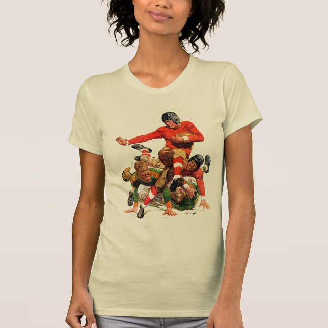 T-shirt Le football d'université (Devant)