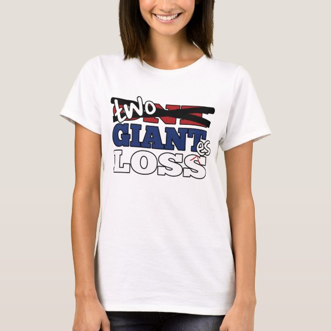 T-shirt Le football géant de deux pertes (Devant)