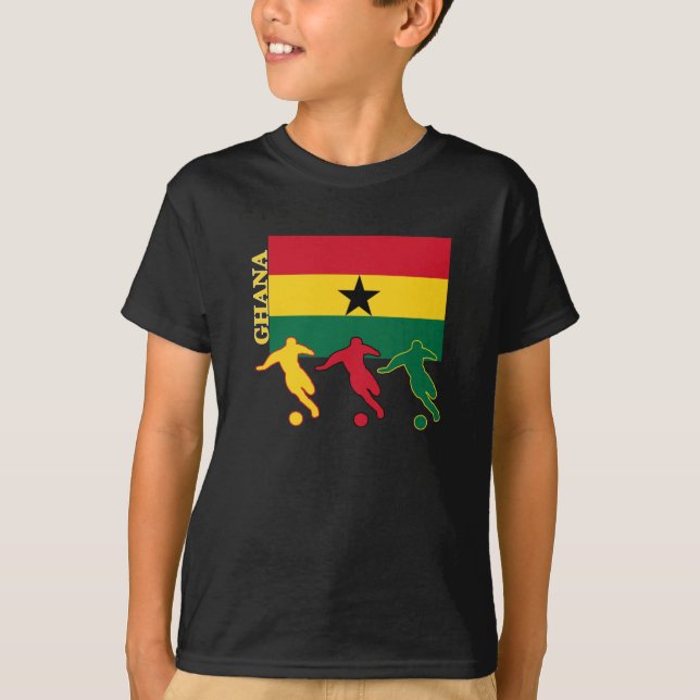 T-shirt Le football Ghana (Devant)