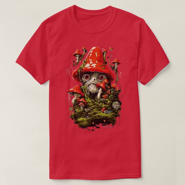 T-shirt Le fou champignon (Design devant)