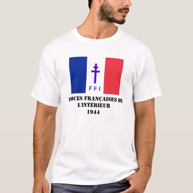 T-shirt Le Français force la résistance (Devant)