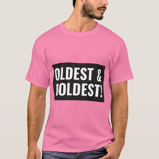 T-shirt Le frère aîné est le frère le plus audacieux (Devant)