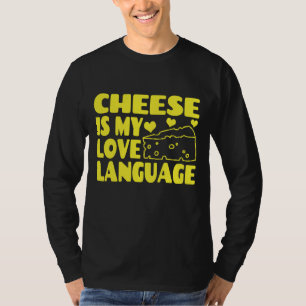 T-shirt Le fromage est ma langue d'amour - Chesse amoureux