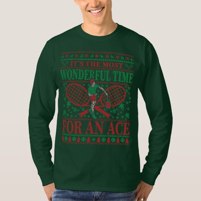 T-SHIRT LE FUNNY CHRISTMAS TENNIS CITE UN PEU PLUS DOUX (Devant)