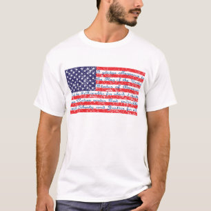 T-shirt Le gage d'allégeance au drapeau américain