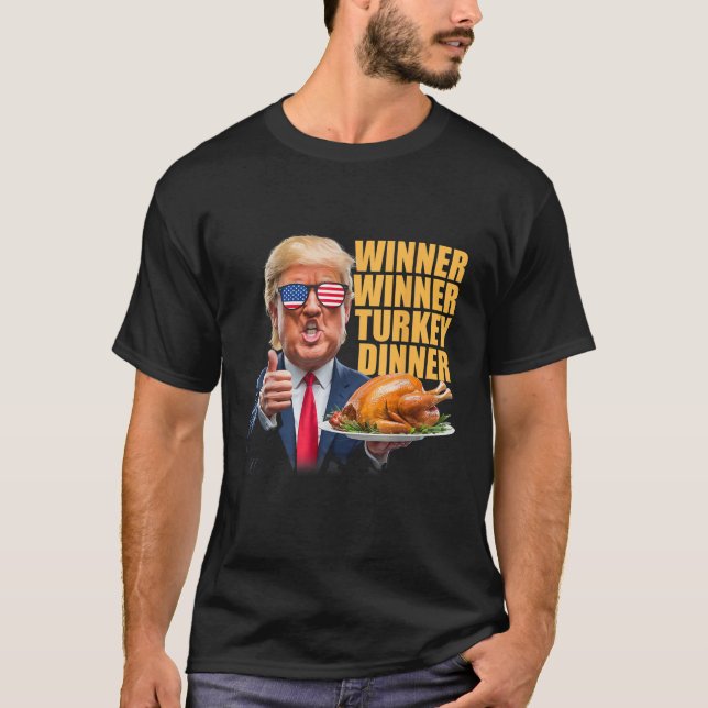 T-shirt Le gagnant du dîner turc Trump (Devant)