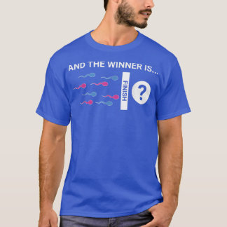 T-shirt Le Gagnant Est Bébé Mignonne Genre Reveal Party Pl