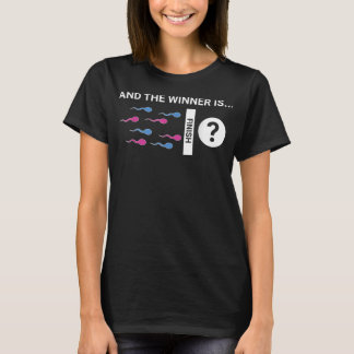 T-shirt Le Gagnant Est Bébé Mignonne Genre Reveal Party Pl