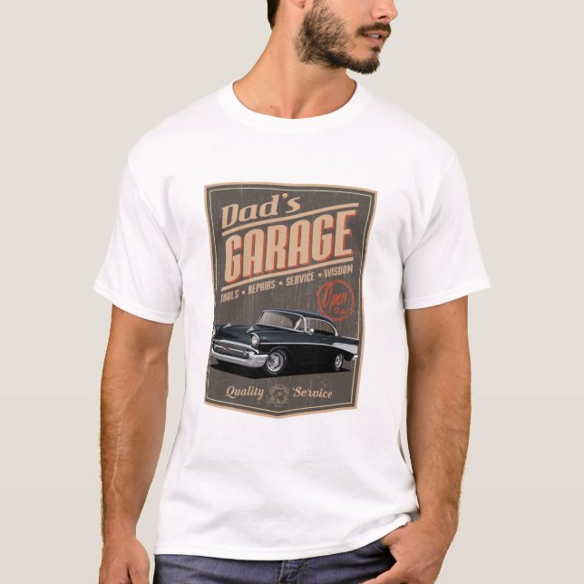 T-shirt Le Garage de papa en 1957 (Devant)