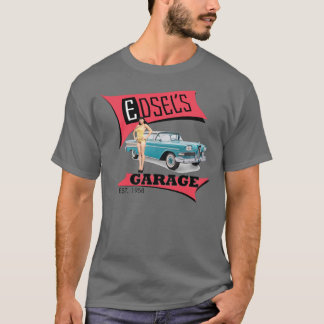 T-shirt Le garage d'Edsel dans le rose
