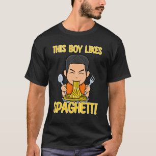 T-shirt Le Garçon Aime Spaghetti Italien nouilles Chef