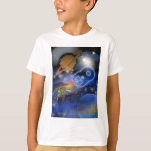 T-shirt Le garçon de 8ème Plantet heureux d'anniversaire