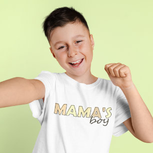T-shirt Le Garçon de maman assorti à la couleur jaune T-sh