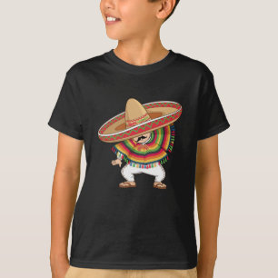 T-shirt Le garçon mexicain Dabbing Poncho Cinco de Mayo