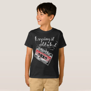 T-shirt Le gardant le boombox de vieille école attachent