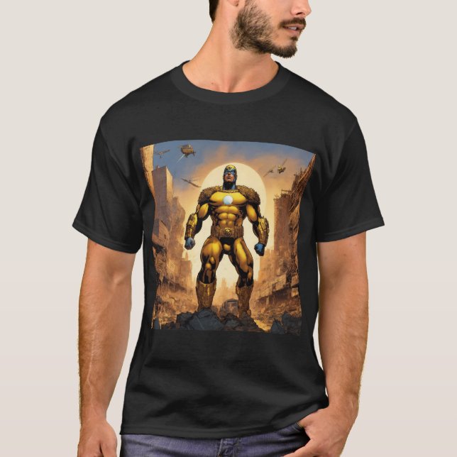 T-shirt "Le Gardien d'or : une explosion à travers l'Apoca (Devant)